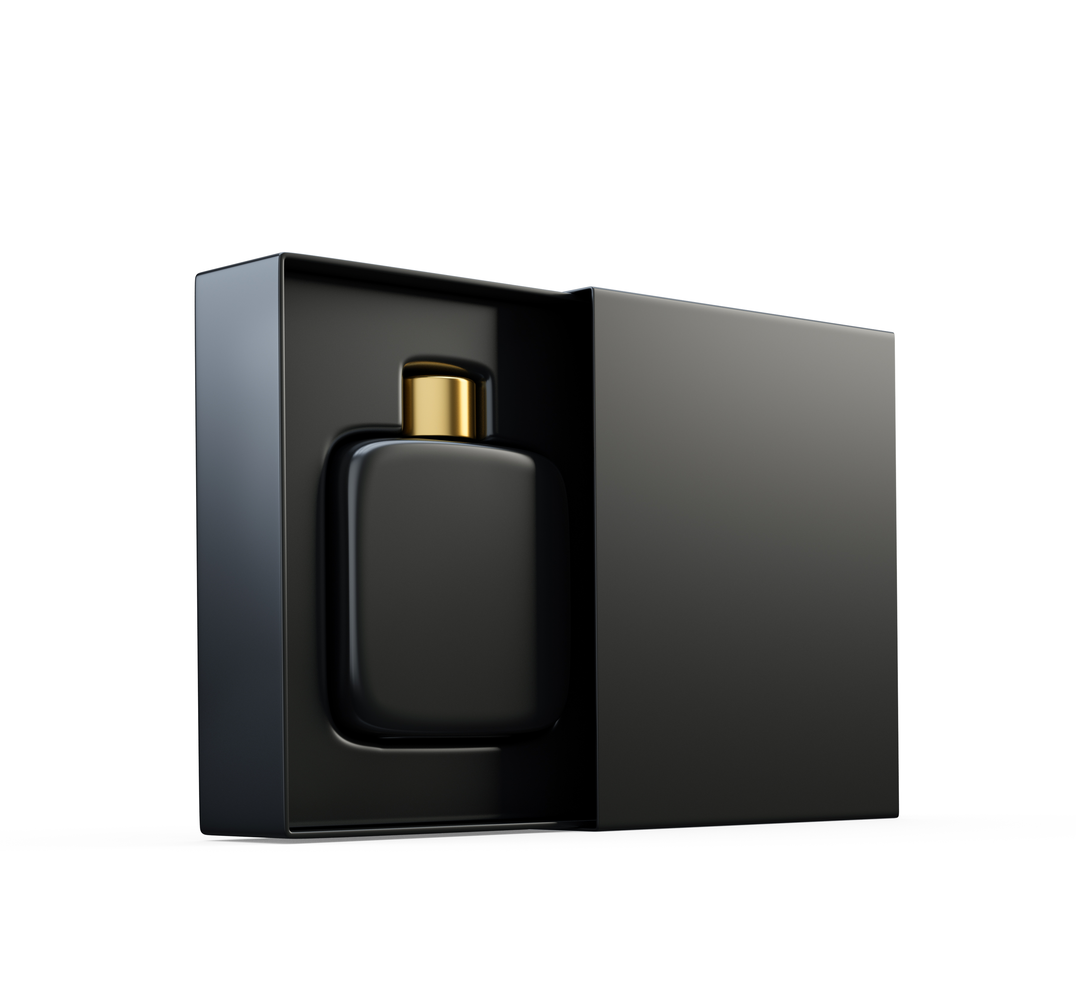 Perfume box with lid